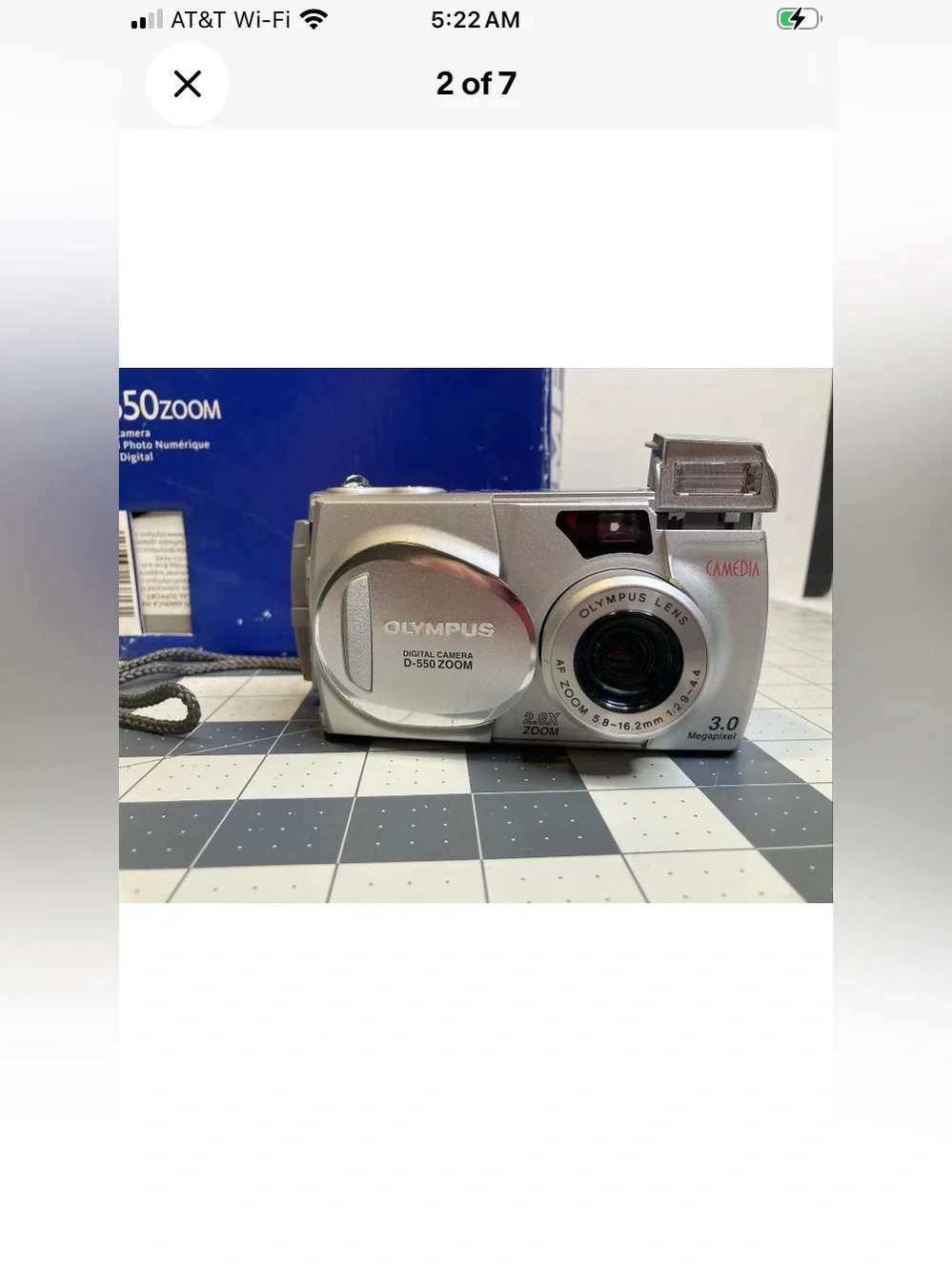 Olympus CAMEDIA D-550 Zoom 3.0MP Digital Camera Untested